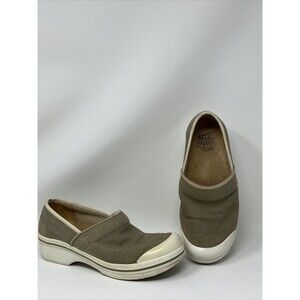 Dansko Volley Hopsack Sandpiper Brown Vegan Nurse Clog Shoes Womens 38 US 7.5